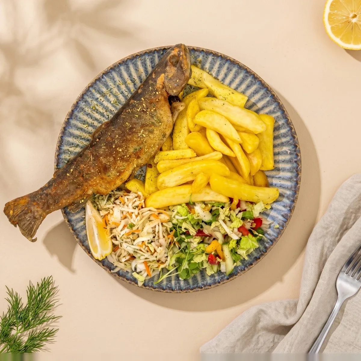 Pstrąg smażony do 300 g