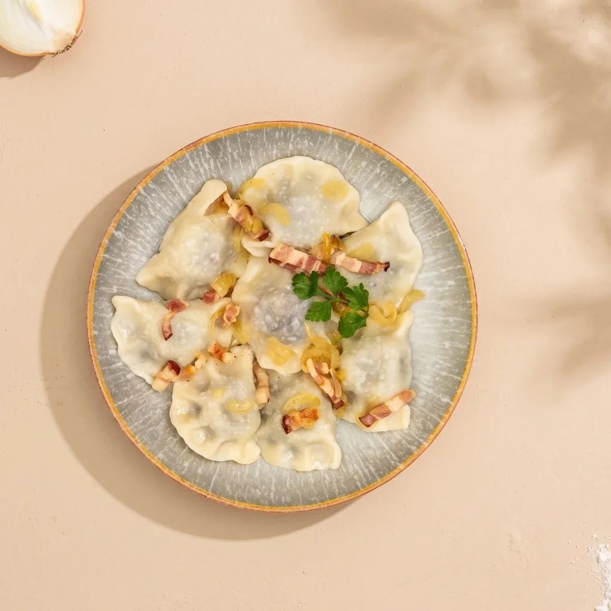 Pierogi z kaszanką